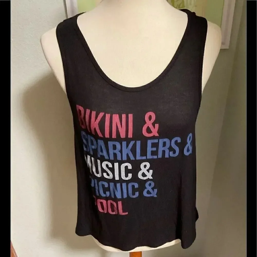 NWT Gold Rush Bikini & Sparklers & Music & Picnic & Pool  with Back Zipper #36